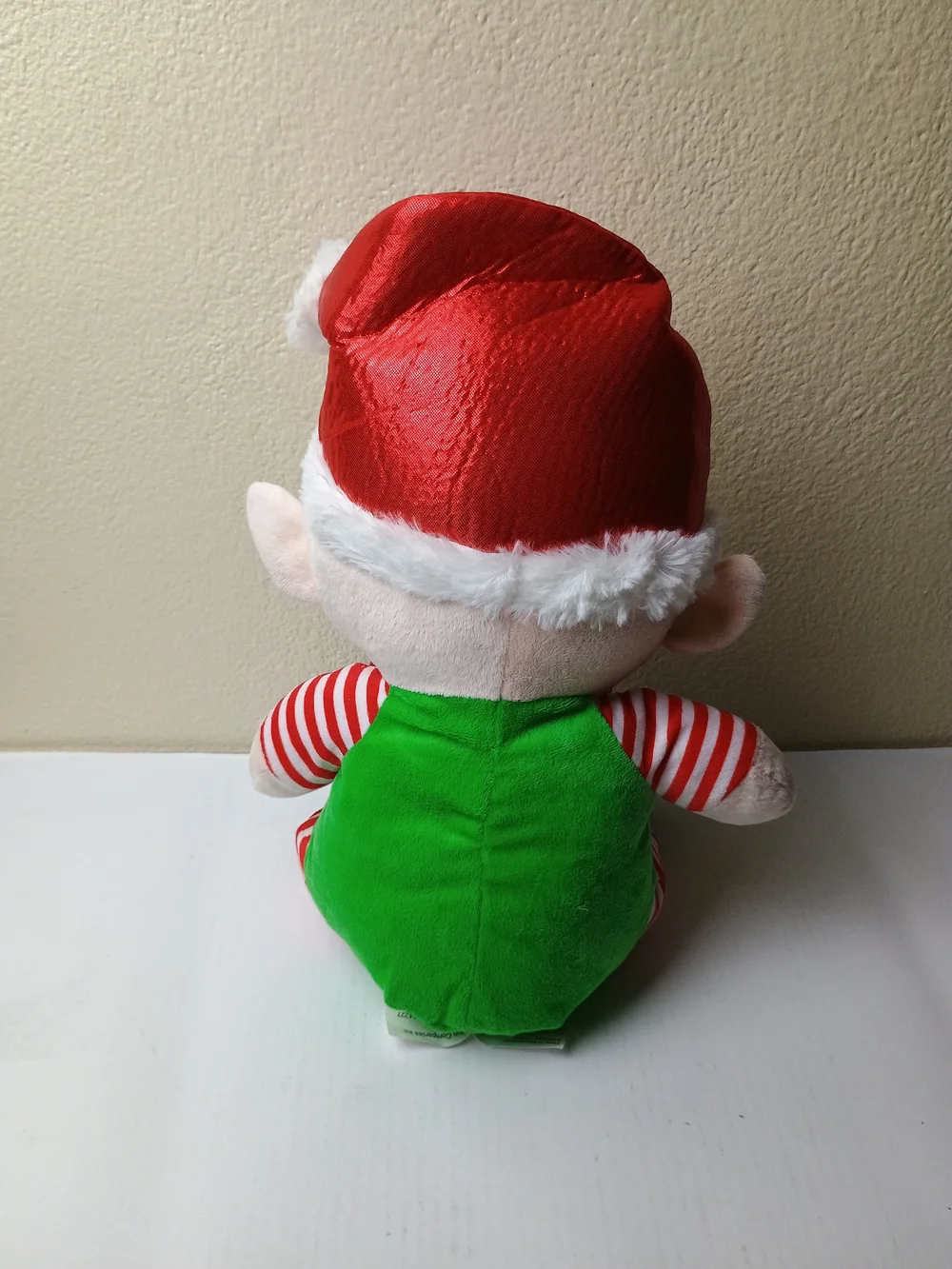 Plush Sitting Boy Christmas Holiday Elf Toy  - Soft Kids Stuffed Animal